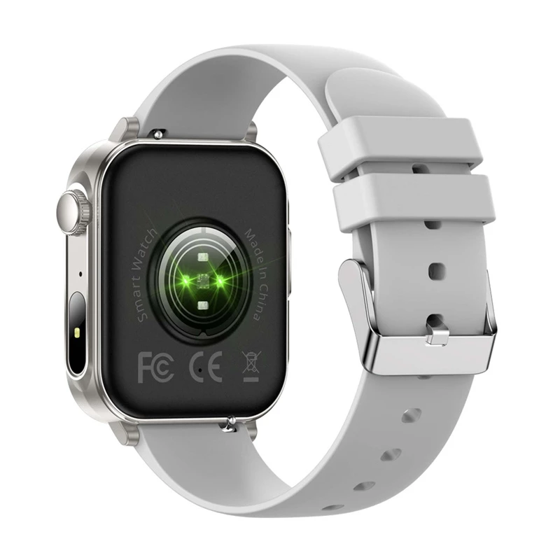 Smartwatch Colmi P80 silber – Colmi P80 kompakte Smartwatch, silbernes Gehäuse