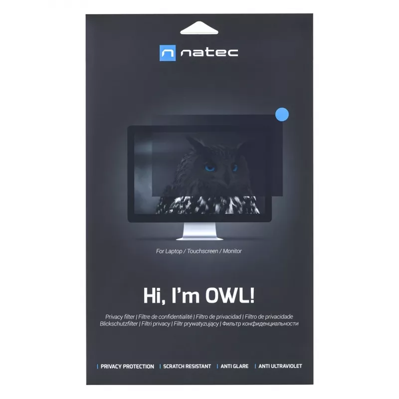 NATEC Owl Rahmenloser Display-Blickschutzfilter 54,6 cm (21,5 inch)