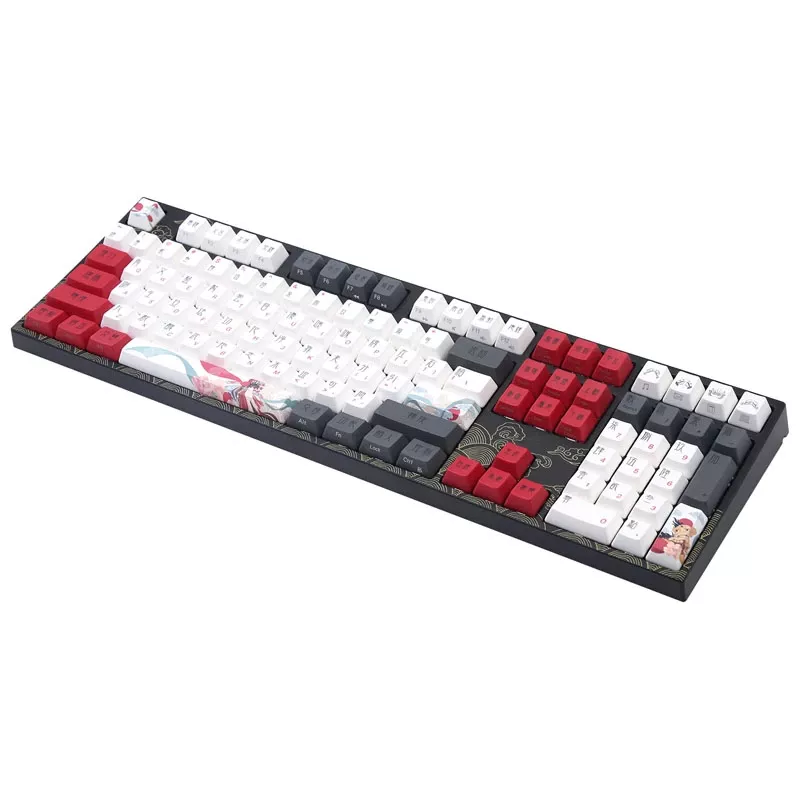 Mechanische Gaming-Tastatur Triton Varmilo VEA108 Beijing Opera, MX Brown-Schalter, weiße LED, US-Layout