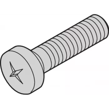 SCHROFF SCHRAUBE POSIPAN M4X10MM(100 ST.) - Rack-Zubehör (21100513)
