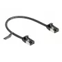 Netzwerkkabel DeLOCK RJ45 Kabel Stecker auf Stecker Cat.8.1 0,25 m Schwarz