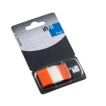 Paper-index Global Notes, 25x43mm, orange, Kunststoff (1x50) 0718-205