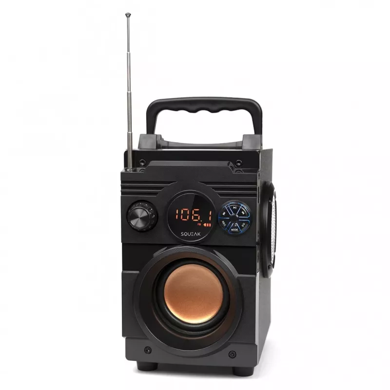 Squeak Bassblaster Bluetooth 5.1 Lautsprecher, FM-Radio, MP3-Player SQ1001