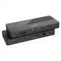 Dockingstation UNITEK D1079A USB4 kabelgebunden Schwarz 100W Power Delivery