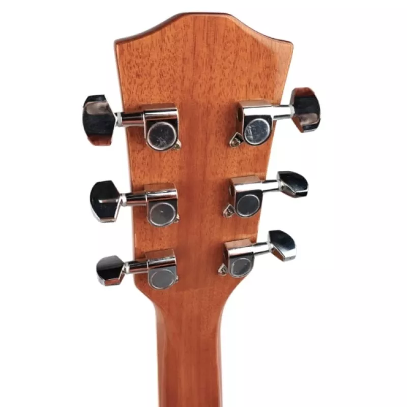 Elektroakustische Gitarre V-tone VEAG1 CE 4/4 Holz — Full-Size-Dreadnought, Cutaway, Fichtendecke, Mahagoni-Boden & -Zargen, eingebauter Vorverstärker