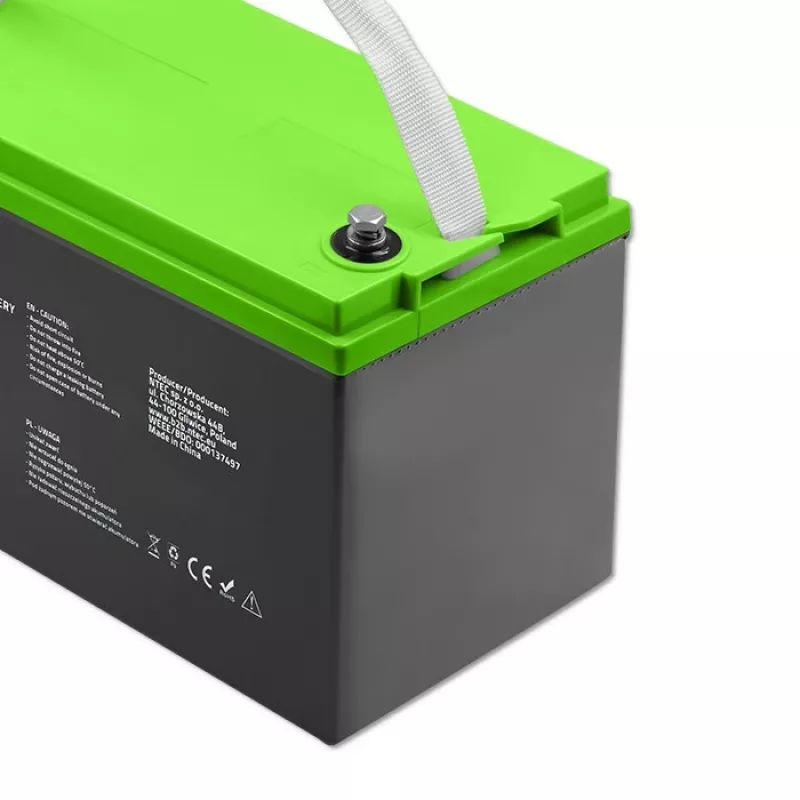 Gel-Batterie QOLTEC 53080 12V 100Ah — verschlossene wiederaufladbare Batterie für Notstromversorgung