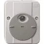 Elektrischer Schalter Merten 544829, grau, AC 230 V Eingang, 10 A Ausgang, IP54, 80×47×97 mm