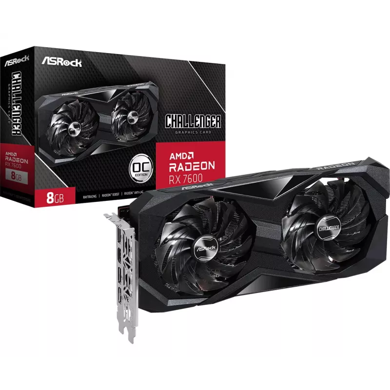 ASRock Radeon RX 7600 Challenger 8GB GDDR6 Grafikkarte