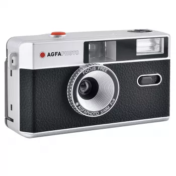 AgfaPhoto 603000 Filmkamera Kompaktkamera 35 mm Schwarz – Silber (603000)
