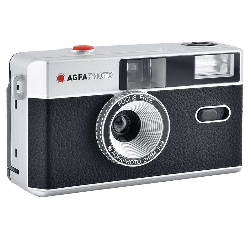 AgfaPhoto 603000 Filmkamera Kompaktkamera 35 mm Schwarz – Silber (603000)