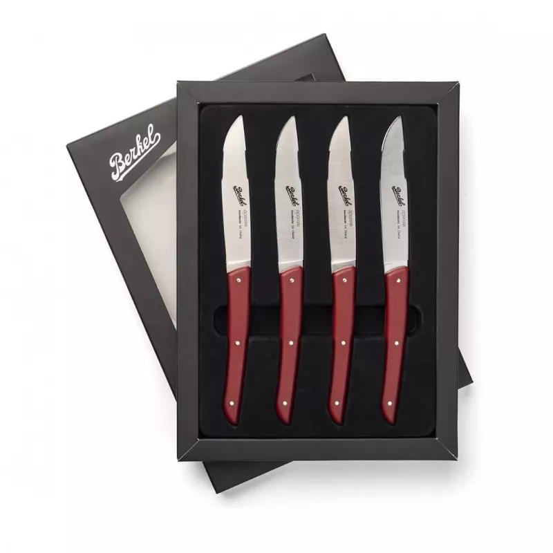 Berkel Steakmesser-Set 4-teilig Farbe Rot