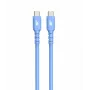 USB C - USB C Kabel 1m. silicone Blau