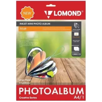 Lomond Inkjet Mini Album Large Heart Matt 51x68mm (Groß)