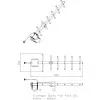 Richtantenne Yagi ALLNET ANT-868-10dbi-Yagi 868 MHz, 10 dBi, N-Buchse