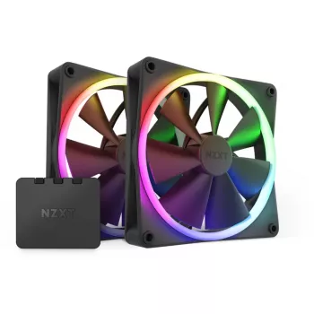 NZXT F140 RGB TWIN Lüfter 14 cm schwarz 500-1800 RPM Fluid Dynamic Bearing