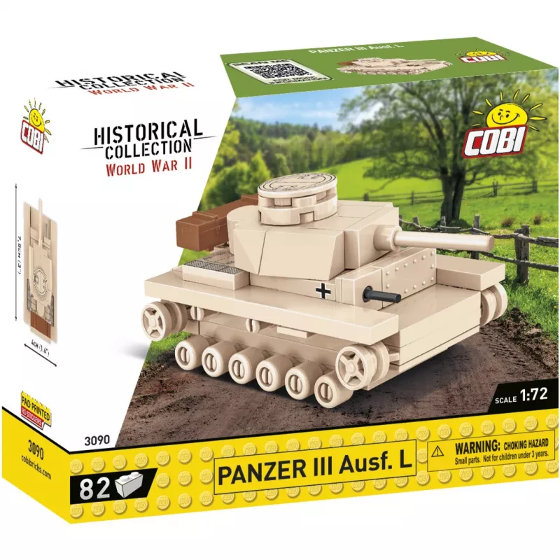 Bauset Cobi Panzer III Ausf.L — 103 Teile, empfohlenes Alter 6+, beige