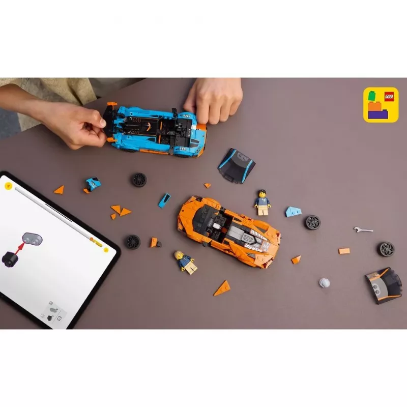 Bausatz LEGO Speed Champions Set 77238 — Lamborghini Revuelto & Huracán STO, 607 Teile, 2 Minifiguren, empfohlenes Alter 10+