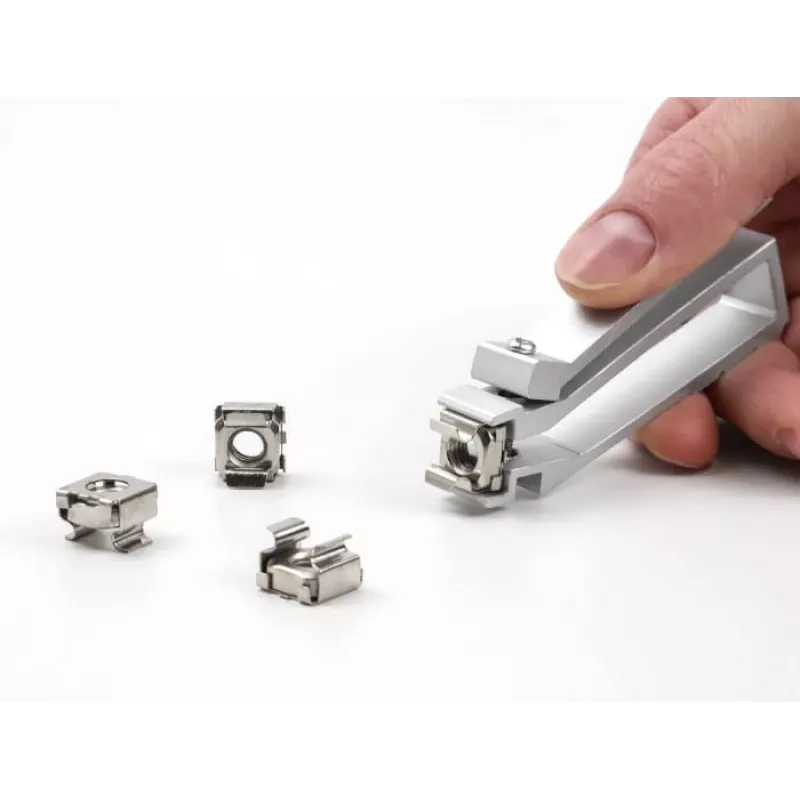 DeLOCK Zange für Käfigmuttern M4 M5 M6 Aluminium Silber