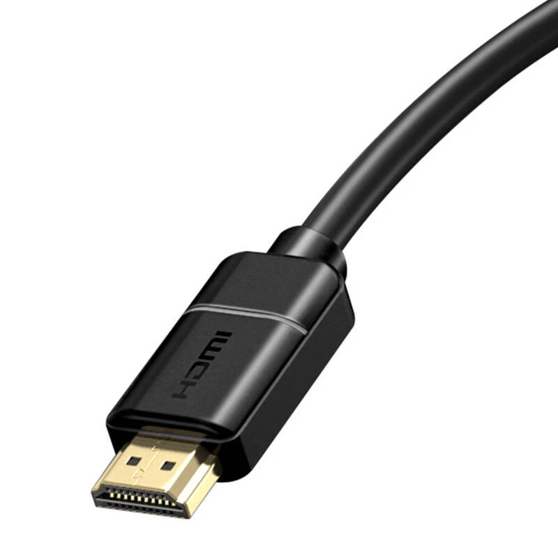 Baseus 2x HDMI 2.0 4K 60Hz Kabel, 3D, HDR, 18 Gbit/s, 5 m (schwarz)