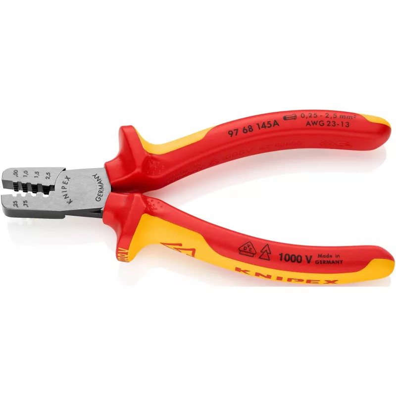 Kabel-Crimpzange Kombiwerkzeug Knipex 97 68 145 A