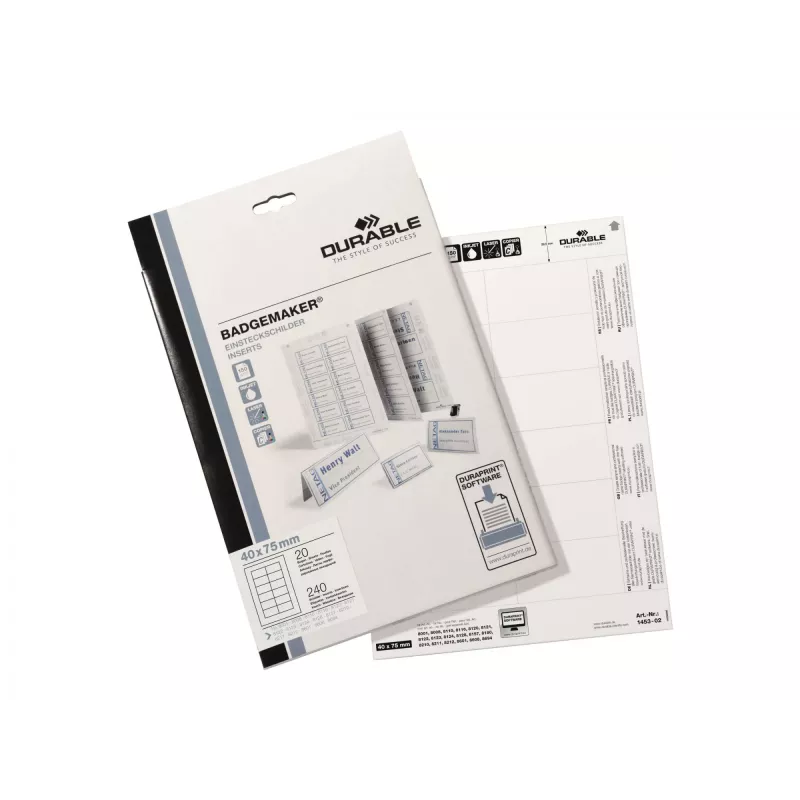 Namensschild-Einleger Durable 1453-02