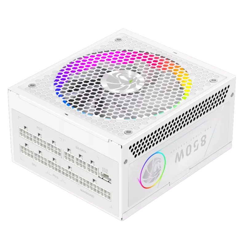 Gamemax Netzteil, 80 PLUS, Gold | RGB 850G WH | 850 W