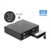 5.25? Wechselrahmen für 4 x 2.5? U.2 NVMe SSD mit abschließbaren Trays