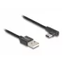 DeLOCK USB 2.0 Kabel Typ-A Stecker auf USB Typ-C Stecker abgewinkelt 0,5 m schwarz