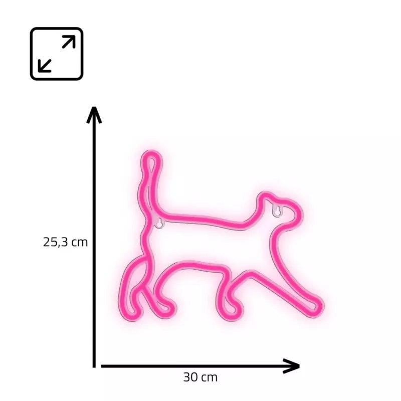 Dekorative Neon-LED-Leuchte MANTA SNL70PK Style Neon Lights CAT 2 Pink (Modell SNL70PK)