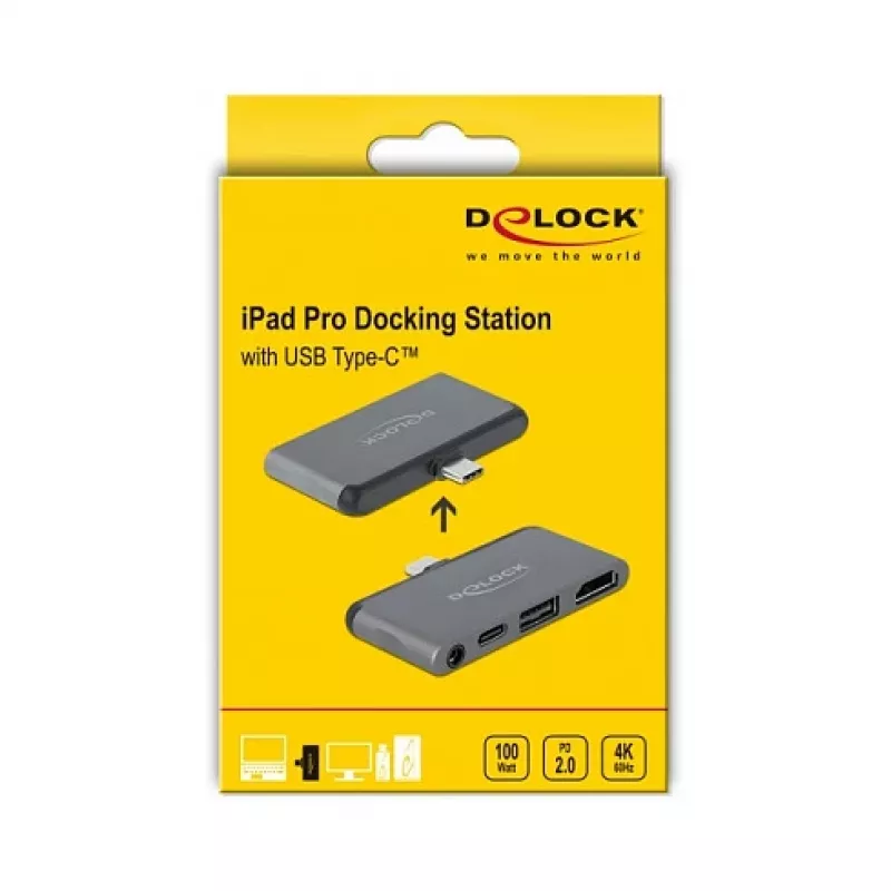 Dockingstation Tablet Apple DeLOCK Mini Dockingstation 4K 60 Hz