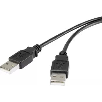 Renkforce RF-4463046 USB-Kabel 3m USB 2.0 Schwarz