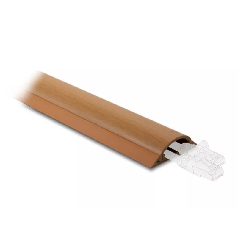 Kabelkanal DeLOCK 20731 selbstklebend 50 x 13 mm Holzoptik