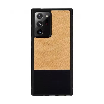Schutz-Hülle Man and Wood für Samsung Galaxy Note 20 Ultra – Fischgrätmuster Nero Schwarz