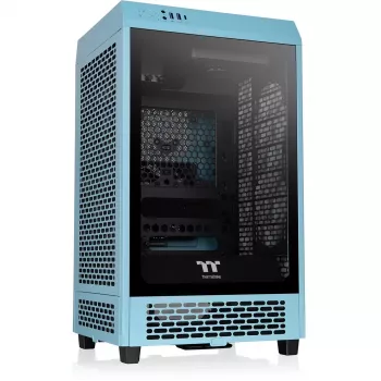 Thermaltake The Tower 200 türkis Tempered Glas