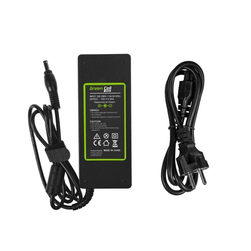 Netzteil Grün Cell AD26AP 75W 19V AC/DC Indoor-Laptop-Ladegerät, schwarz