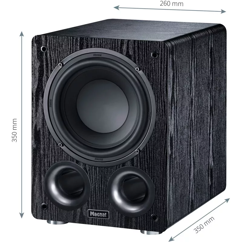 Magnat Alpha RS8 Aktivsubwoofer 80 W Schwarz