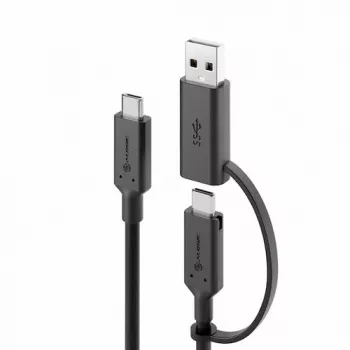 ALOGIC Elements Series USB-C-zu-USB-C-Kabel mit USB-A-Adapter 1,2 m 5 A 10 Gbit/s