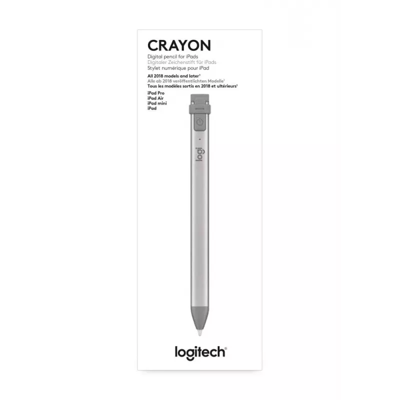 Logitech Crayon - Digitaler Stift für Apple iPad - Lightning - Grau