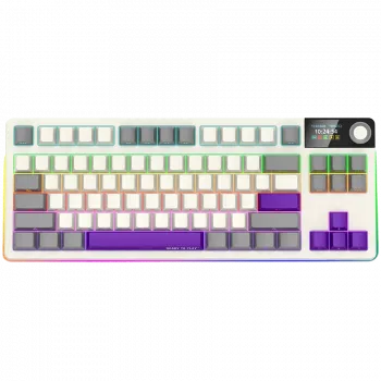 LORGAR KBP70TKLW, Kabellose TKL Mechanische Gaming-Tastatur Pro, Beige, EN-Layout