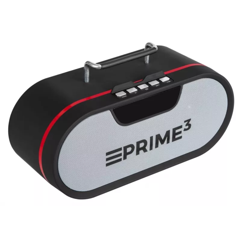 Tragbares Radio PRIME3 APR81 — FM, 12 W RMS, MicroSD, 3600-mAh-Akku, grau