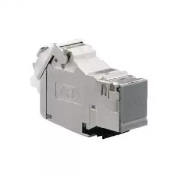 RJ-45 Steckdose Rutenbeck UM-Cat.6A Grau