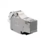 RJ-45 Steckdose Rutenbeck UM-Cat.6A Grau