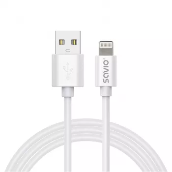 Savio Cl-193 USB-Kabel USB 2.0 2 m USB A USB C/Lightning Weiß
