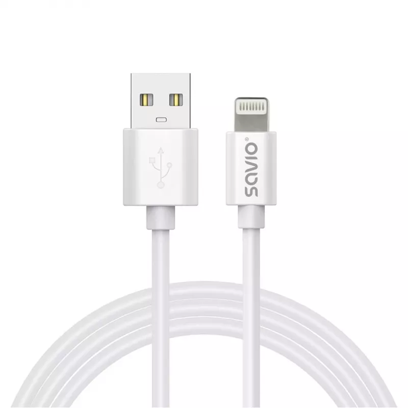 Savio Cl-193 USB-Kabel USB 2.0 2 m USB A USB C/Lightning Weiß
