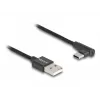 DeLOCK USB 2.0 Kabel Typ-A Stecker auf USB Typ-C Stecker abgewinkelt 0,5 m schwarz