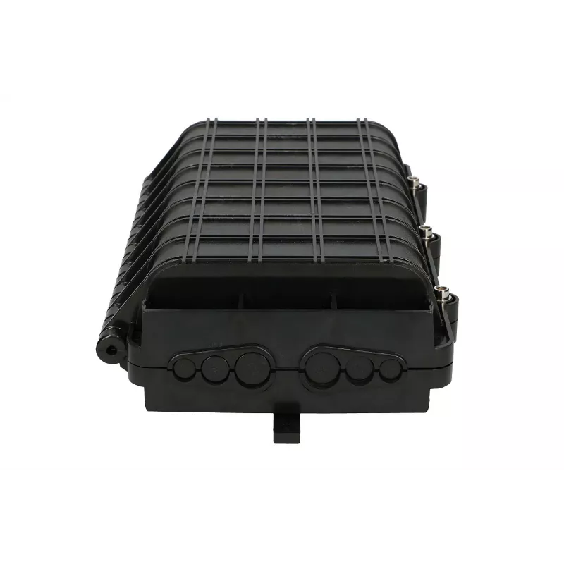 Outdoor-Glasfaser-Spleißverschluss Extralink Jerry 2 Kassetten 24-Faser, ABS/PVC-Gehäuse, schwarz