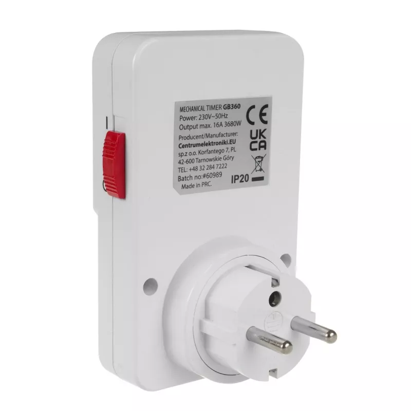 Mechanischer Timer GreenBlue GB360 — mechanischer Steckdosentimer für zeitgesteuertes Schalten