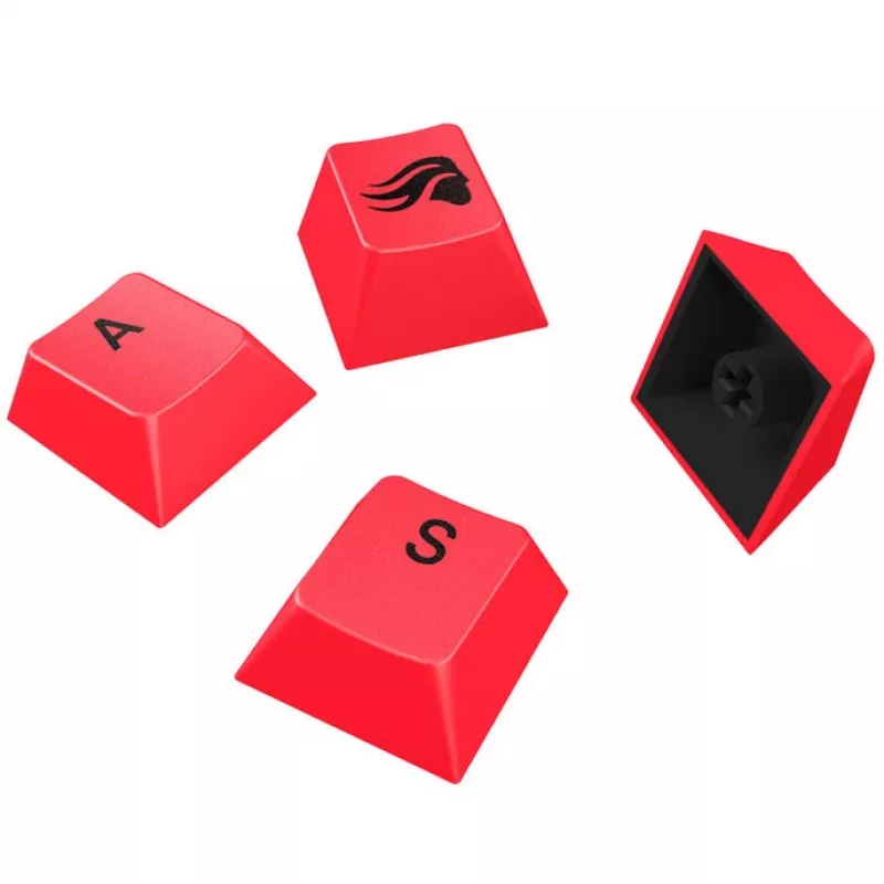 Keycaps GLORIOUS GPBT Basics — PBT, US-ANSI-Layout, rote Akzente