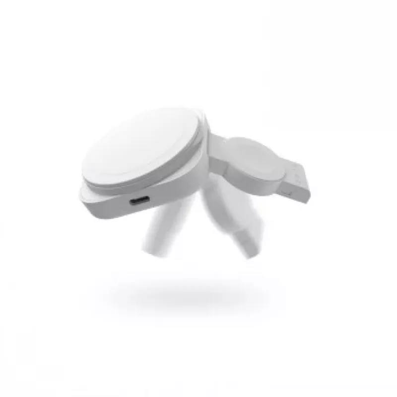 ZENS 2-IN-1 MAGSAFE + WATCH TRAVEL CHARGER WEISS