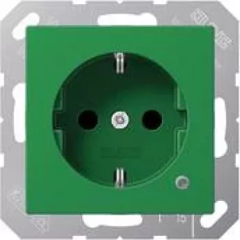 Jung SCHUKO-Steckdose 16 A 250V mit Berührungsschutz A 1520 BF KO GN (A1520BFKOGN)